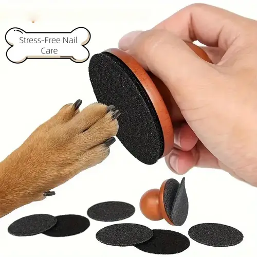 Dog Nail File For Dogs, Scratch Square For Dogs Stress Free Nail File, Dog Nail File & Scratch Pad - Prevent Furniture Damage from Long Sharp Dog Nails, Stress-Free Claw Trimmer and Grinder for Dog Grooming at Home, Pet Nail Care
